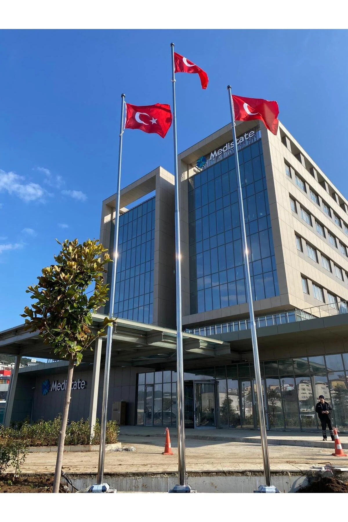 Metal Market 6 Metre Paslanmaz 304 Krom Çelik Bayrak Direği