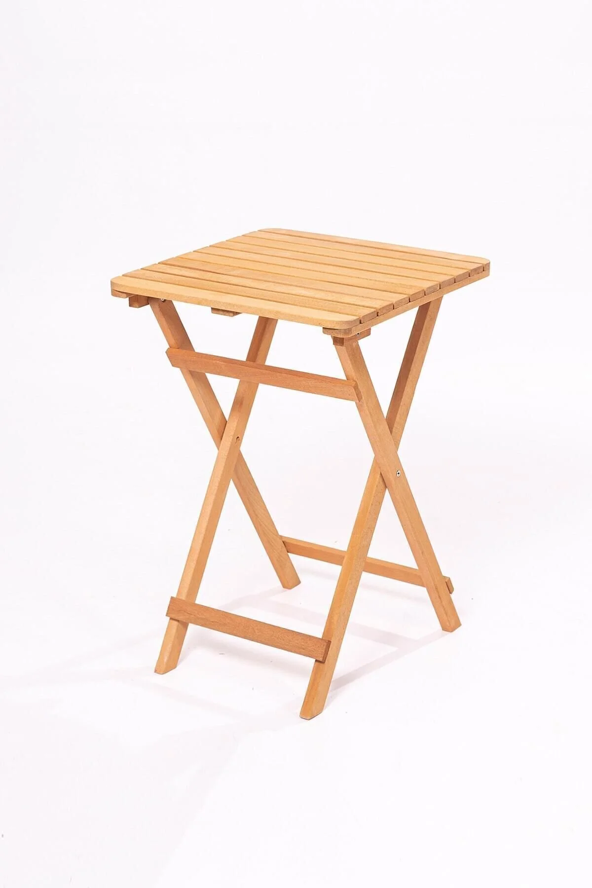 Meya Dekor Minderli Balkon Bahçe Mutfak 3'lü Bistro Set Katlanır Masa sandalye 50x50