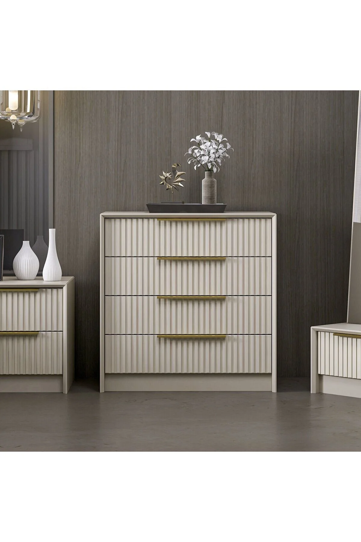 Minar Kale Luxe Soft 4ç Mbrn Şifonyer-kumtaşı