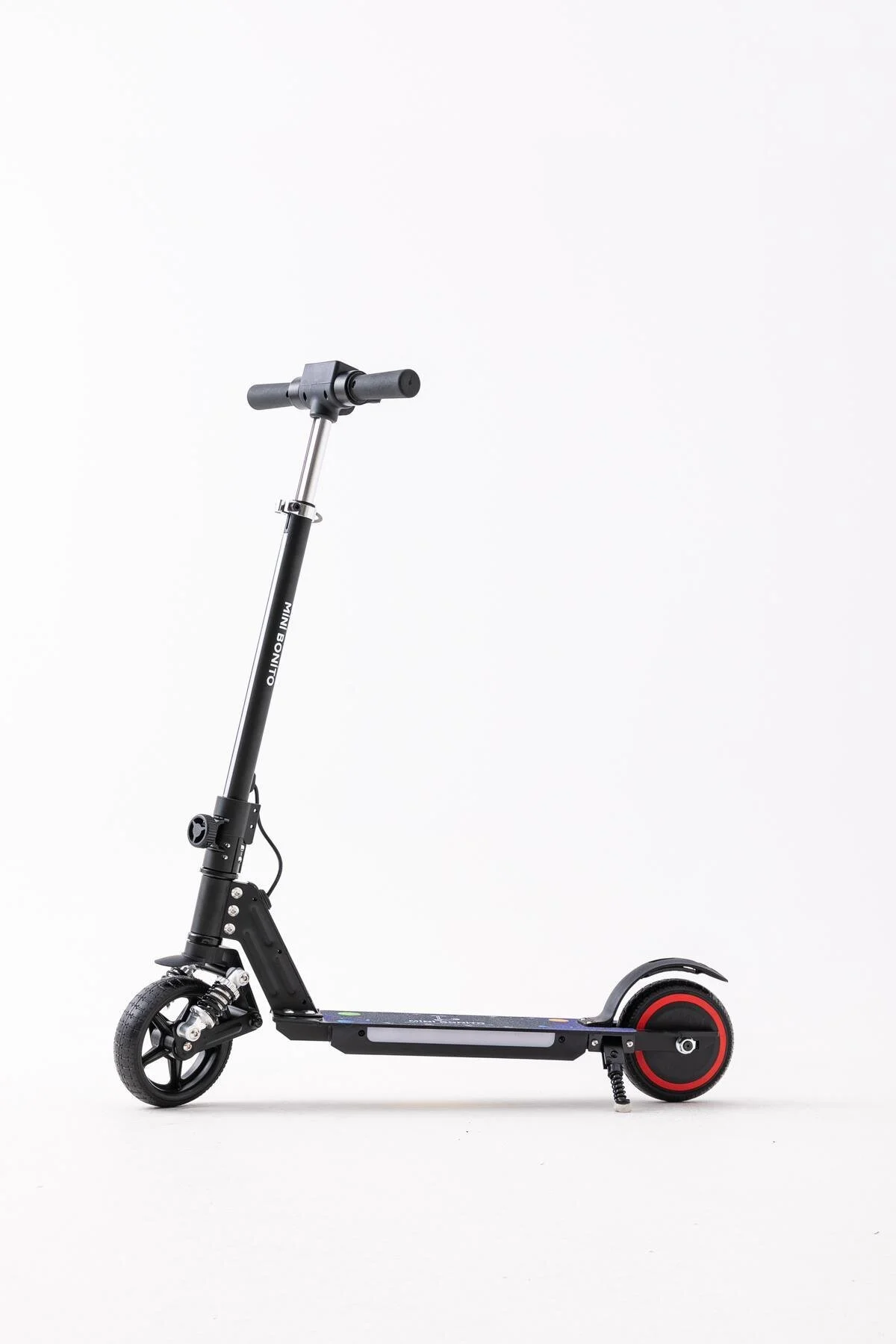 MODAONN MİNİ BONİTO Çocuk Katlanabilir, LED Işıklı, Amortisörlü Elektrikli Scooter – Ayarlanabilir Direksiyo