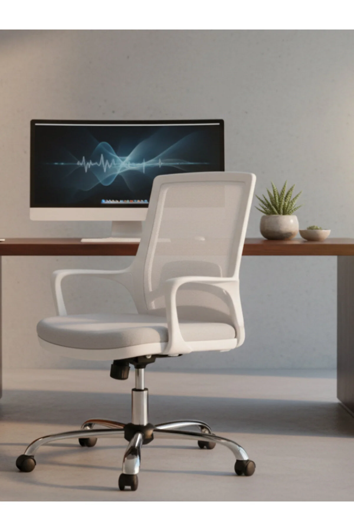 obc ofis büro concept Porto Krom Ayaklı Çalışma Sandalyesi Ofis Koltuğu