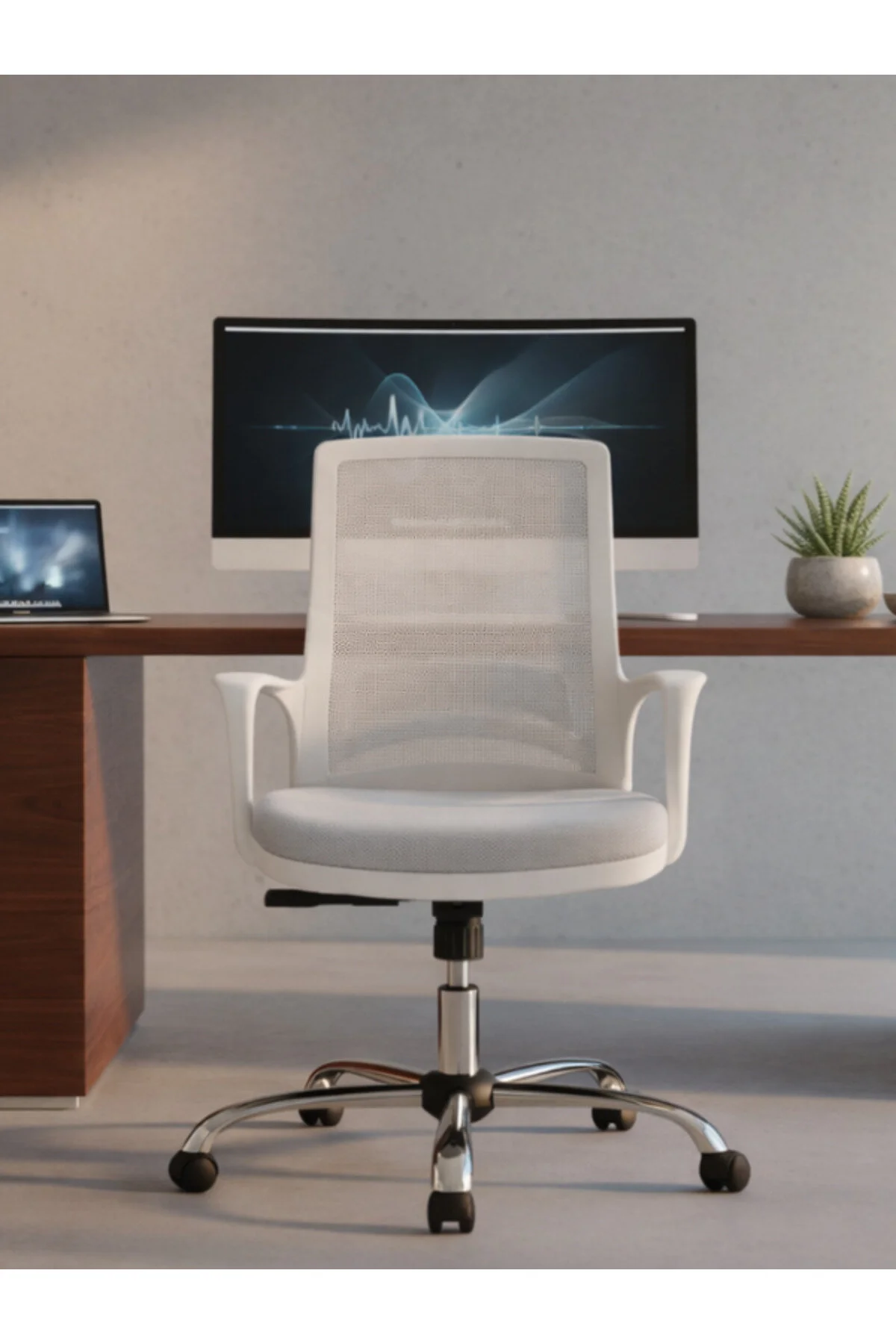 obc ofis büro concept Porto Krom Ayaklı Çalışma Sandalyesi Ofis Koltuğu