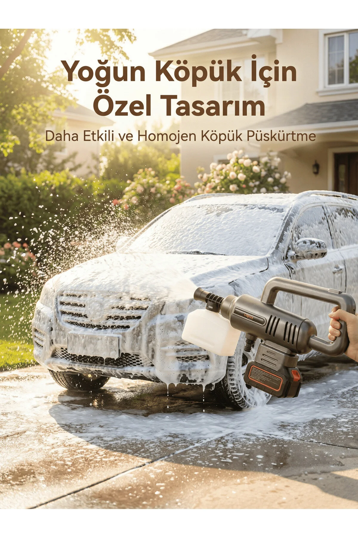 okaoda 🔥 4820 fırçasız motor çift pil Şarjlı Yüksek Basınç oto araba yıkama ve bahçe temiz makinesi