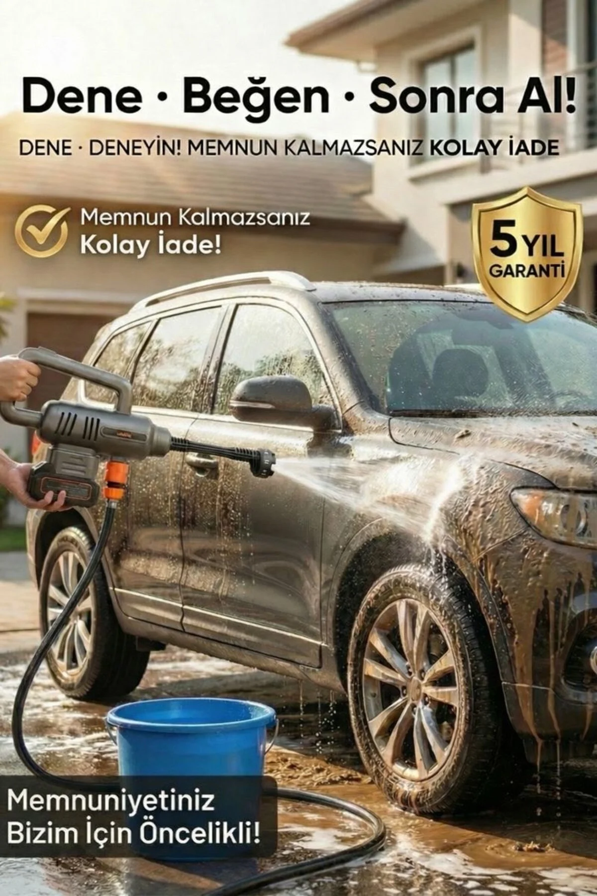 okaoda 🔥 4820 fırçasız motor çift pil Şarjlı Yüksek Basınç oto araba yıkama ve bahçe temiz makinesi