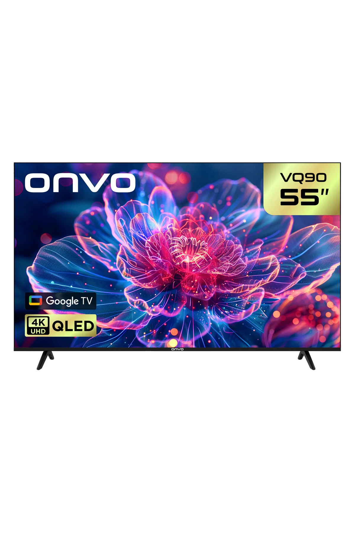 ONVO 55VQ90F3UA 55'' 140 Ekran Uydu Alıcılı 4K Ultra HD Google Smart QLED TV