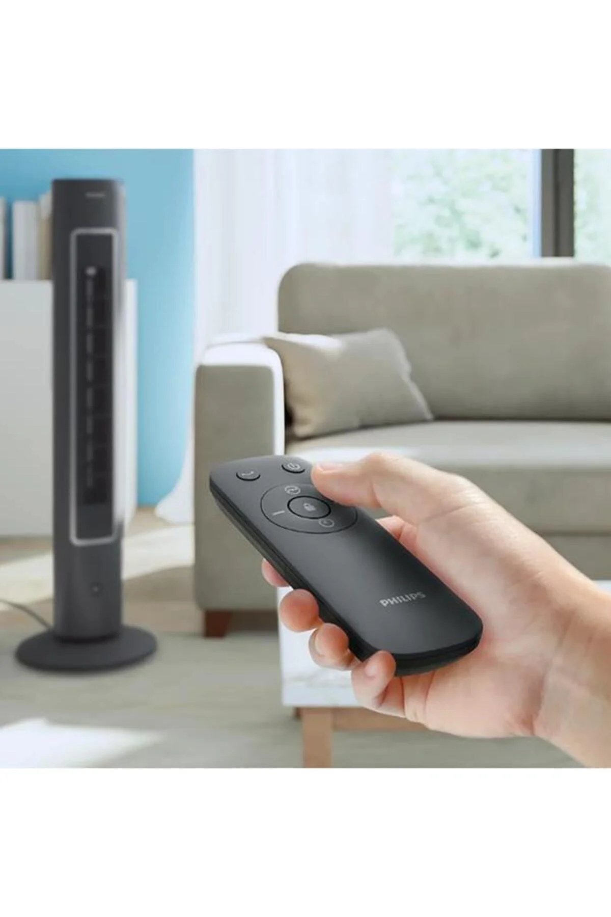Philips 5000 Serisi Cx5535/11 Siyah Kule Tipi Fanlı Vantilatör