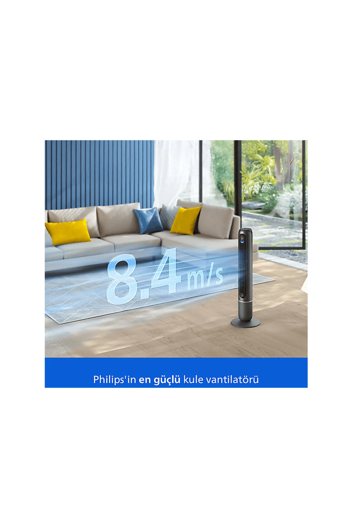 Philips 7000 Serisi CX7550/01 Kule Tipi Vantilatör Siyah