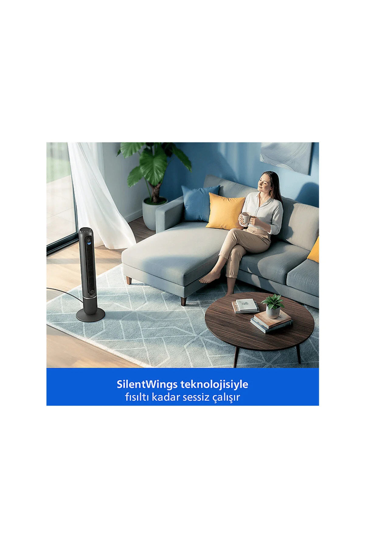 Philips 7000 Serisi CX7550/01 Kule Tipi Vantilatör Siyah