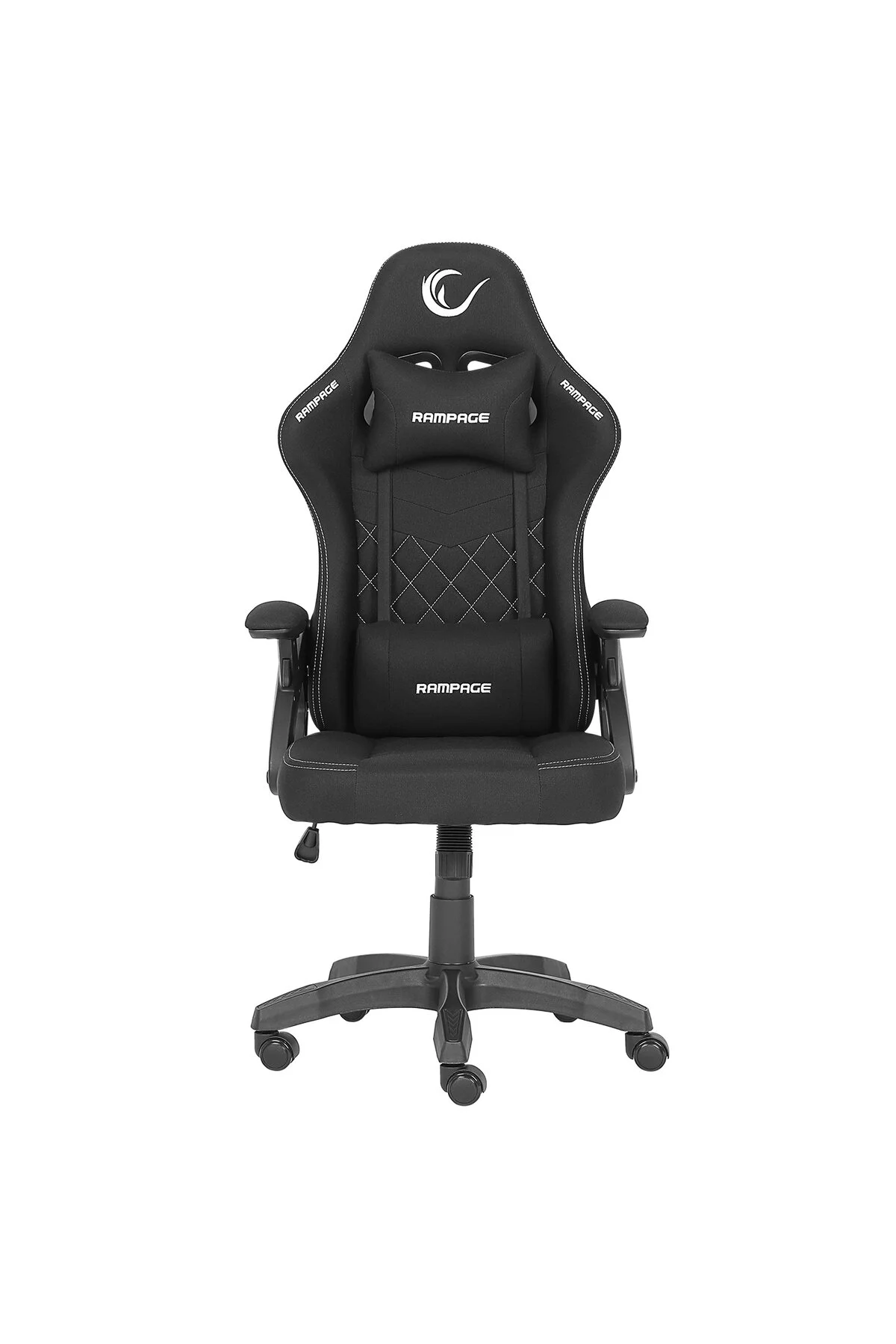 Rampage Nox Terletmez Kumaş Siyah/Gri Oyuncu Koltuğu - KL-R43