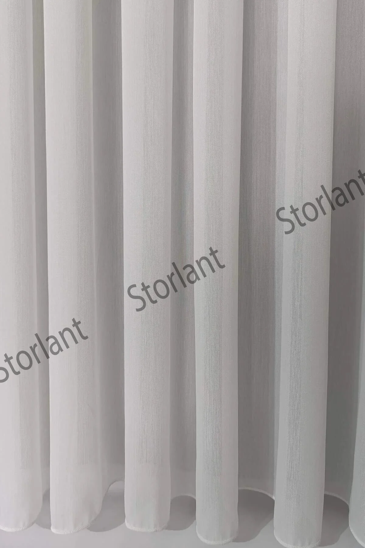 Storlant Mat Bambu Orta Gramajlı 1/3 Sık Pileli Ütü Gerektirmez Tül Perde | Sade ve Kaliteli Dokuma