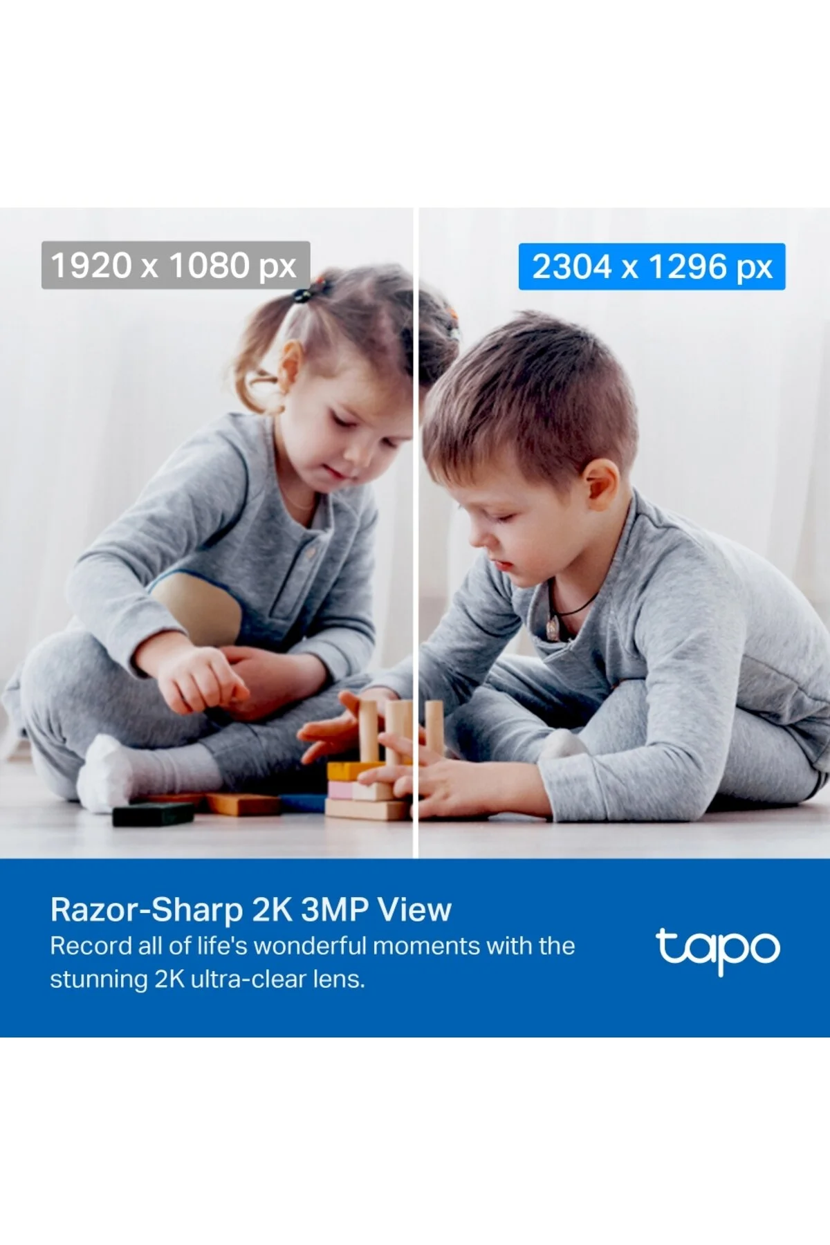Tp-Link Tapo TC71, 2K 3MP, Çift Yönlü Ses, Bulut/SD Kart Depolama Akıllı Wi-Fi Güvenlik Kamerası