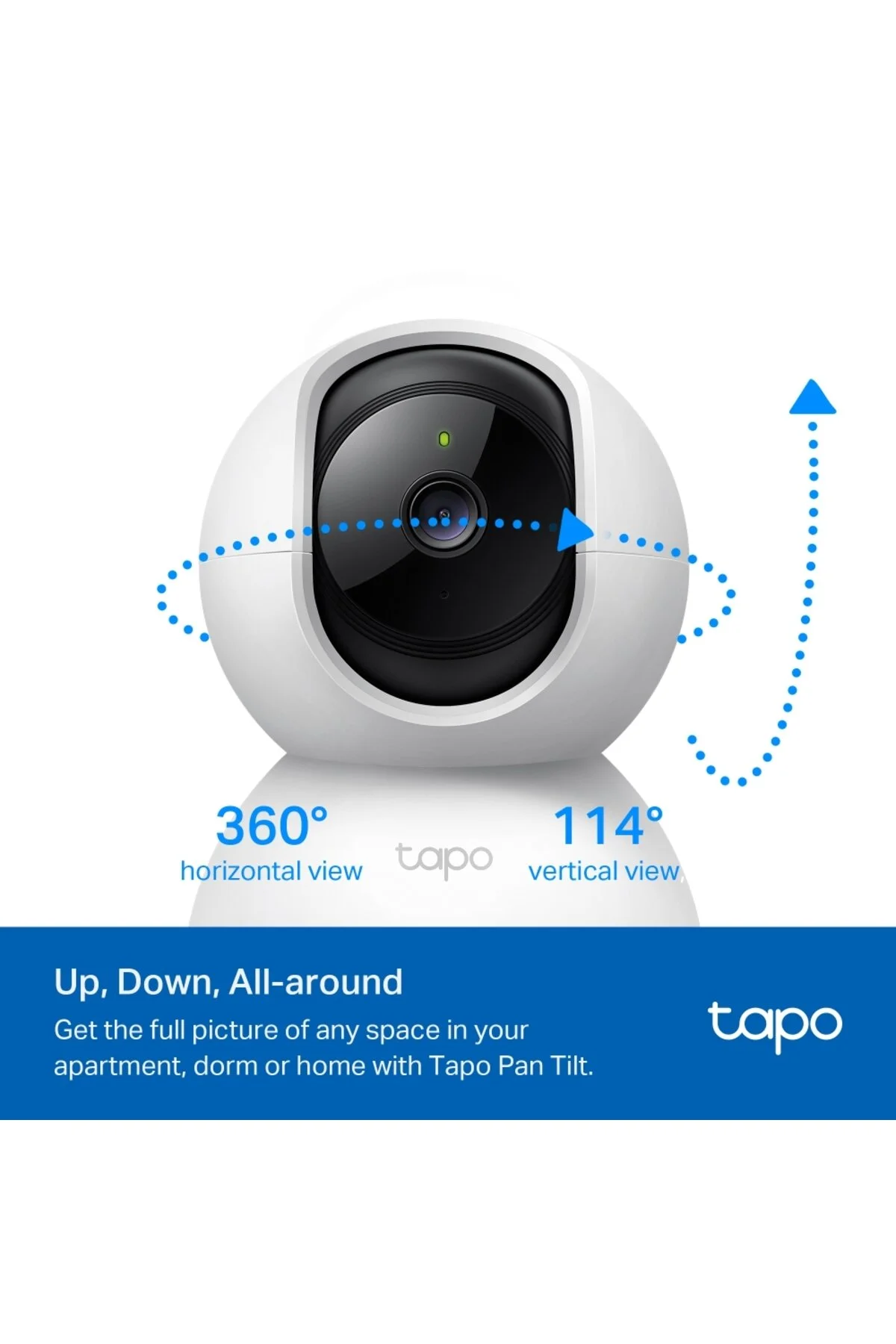 Tp-Link Tapo TC71, 2K 3MP, Çift Yönlü Ses, Bulut/SD Kart Depolama Akıllı Wi-Fi Güvenlik Kamerası
