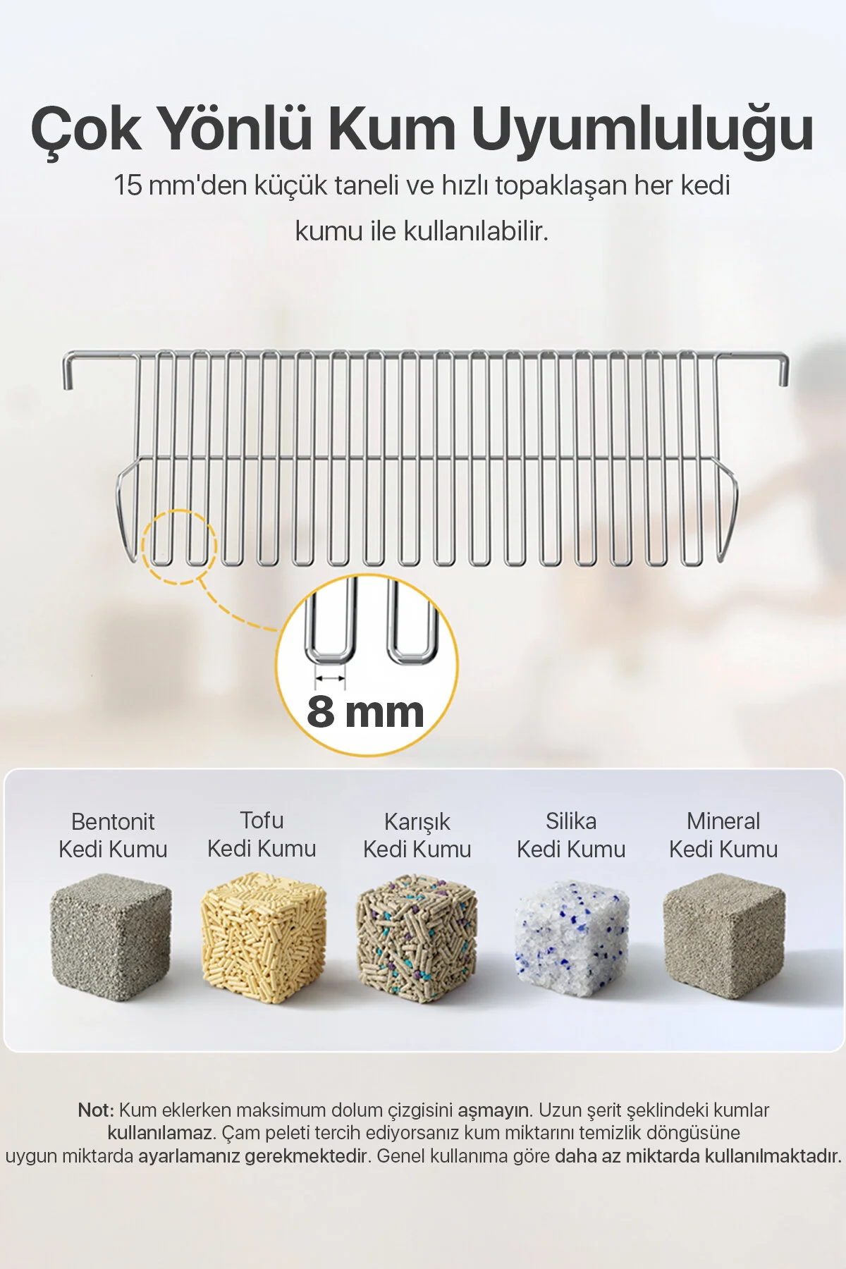 UBPet C31 Açık Tasarımlı Otomatik Akıllı Kedi Tuvaleti | APP Kontrollü, Otomatik Temizleme, 38 dB Sessiz