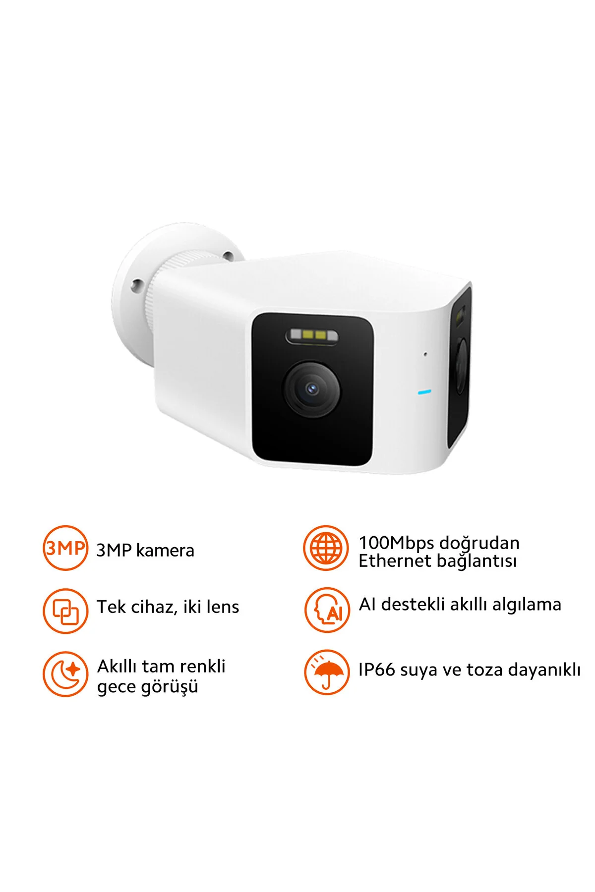 Xiaomi Outdoor Camera CW100 Dual Akıllı Güvenlik Kamerası, Çift Lens, IP66 (Xiaomi Türkiye Garantili)