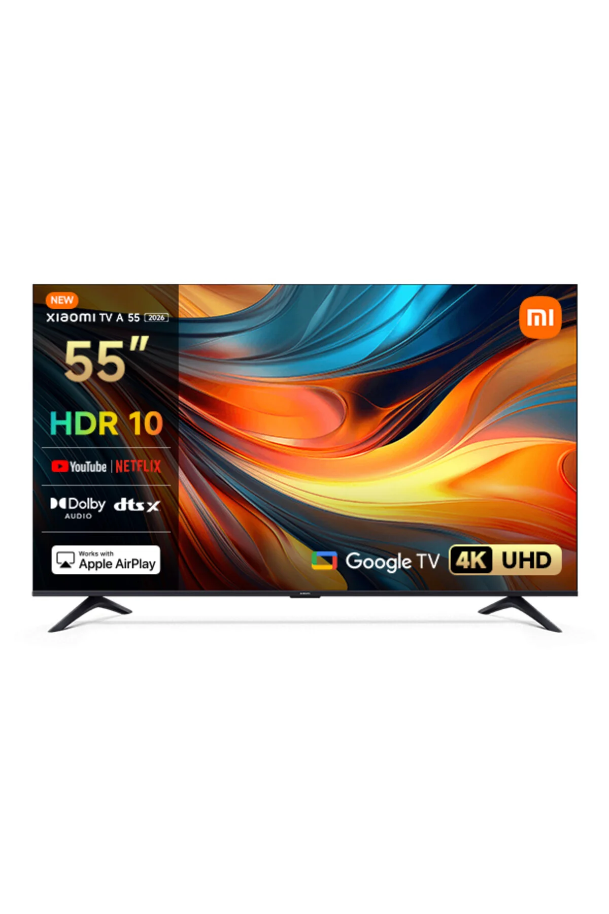 Xiaomi TV A 55 2026 - 55" 140 4K Ultra HD Google Smart 120Hz Game Boost AirPlay Destekli Uydu Alıcılı TV