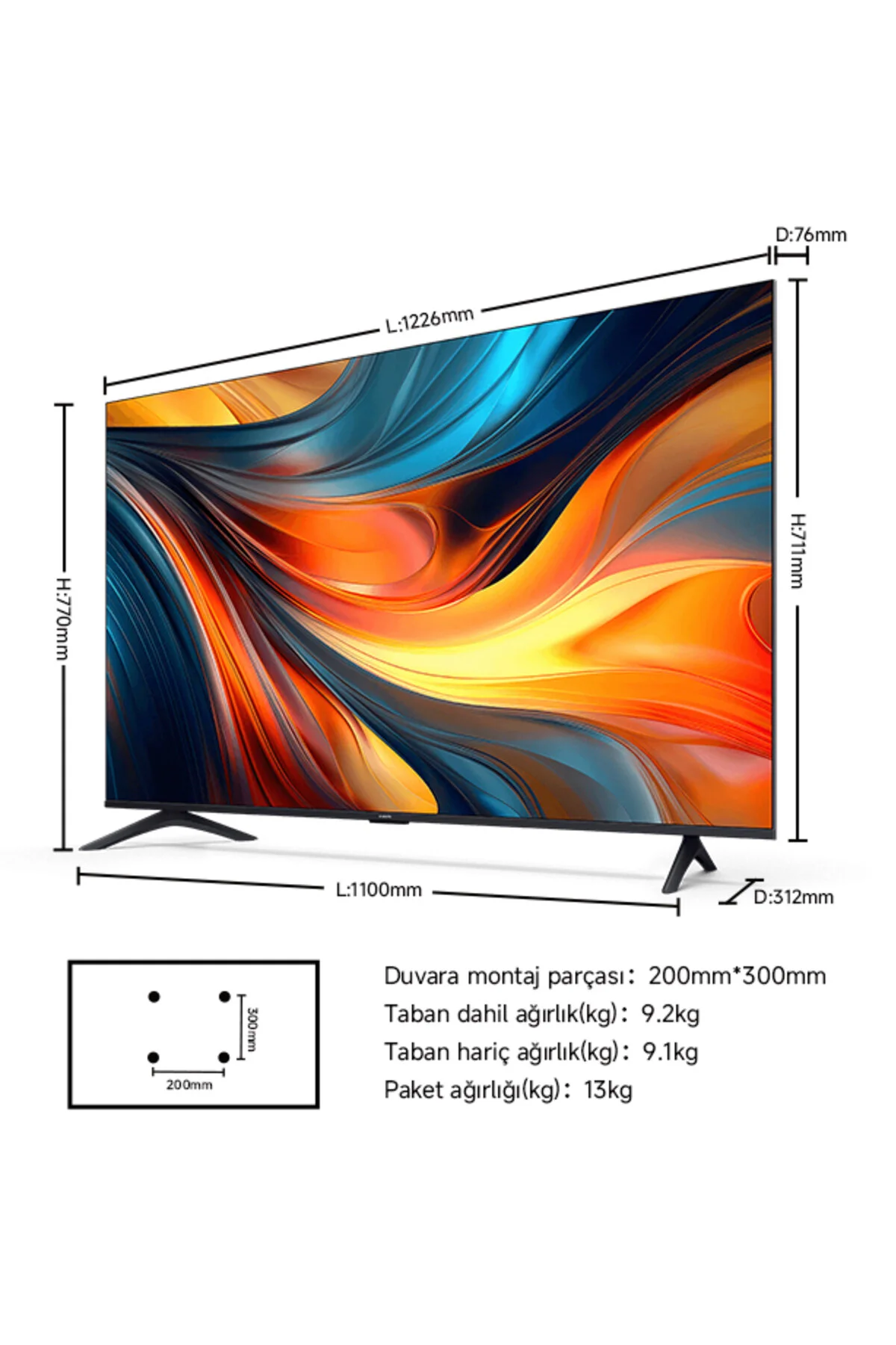Xiaomi TV A 55 2026 - 55" 140 4K Ultra HD Google Smart 120Hz Game Boost AirPlay Destekli Uydu Alıcılı TV