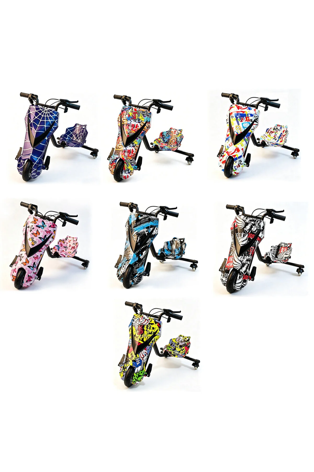 Xo 250W Elektrikli Drift Arabası - 250W, 3600mAh, 8 İnç Tekerlek, Akülü E-Drift Car- DP-V03 V-Style