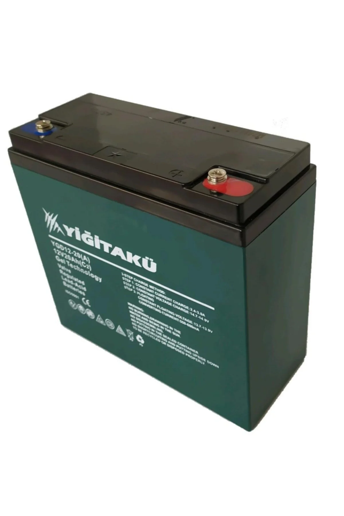 Yiğit Akü 12v 20ah-amper 24ah , 6dzm20 Jel 12v 22ah- 24 Ah 2026 üretim