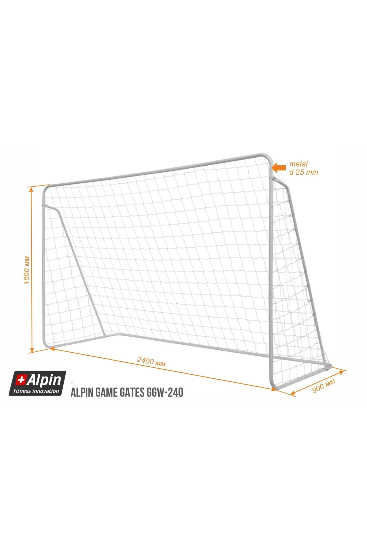 alpin fit Metal Futbol Kalesi Alpin Game Gates GGW-240 240*150*90cm