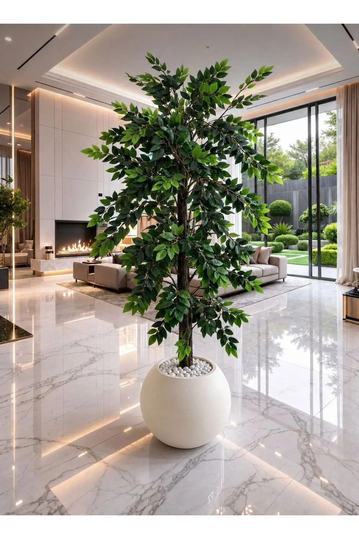 Altun Çiçekcilik Zeytin Ağacı Yaprakları 150 Cm Lux Saksı Dahıl