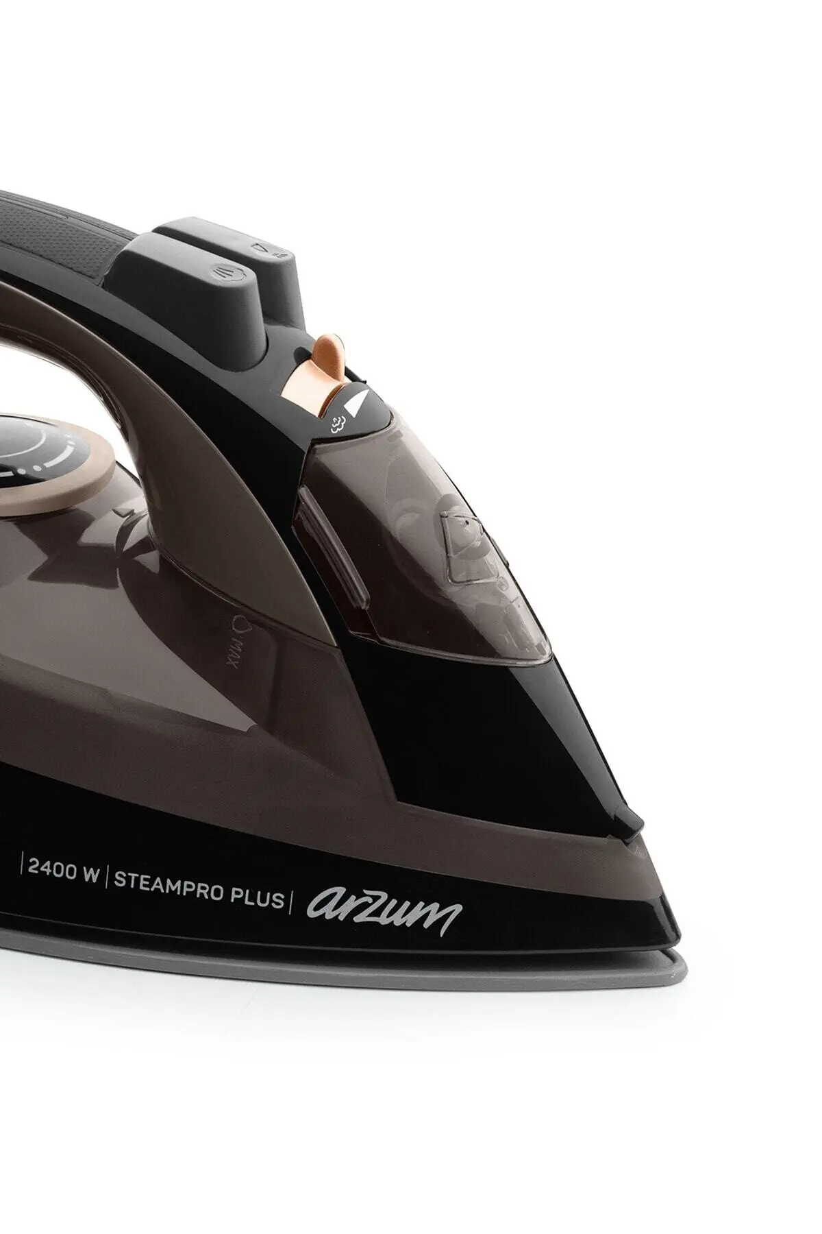 Arzum AR6030 SteamPro Plus Buharlı Ütü 2400W, Seramik Taban, 175 gr/min Şok Buhar, Kahverengi