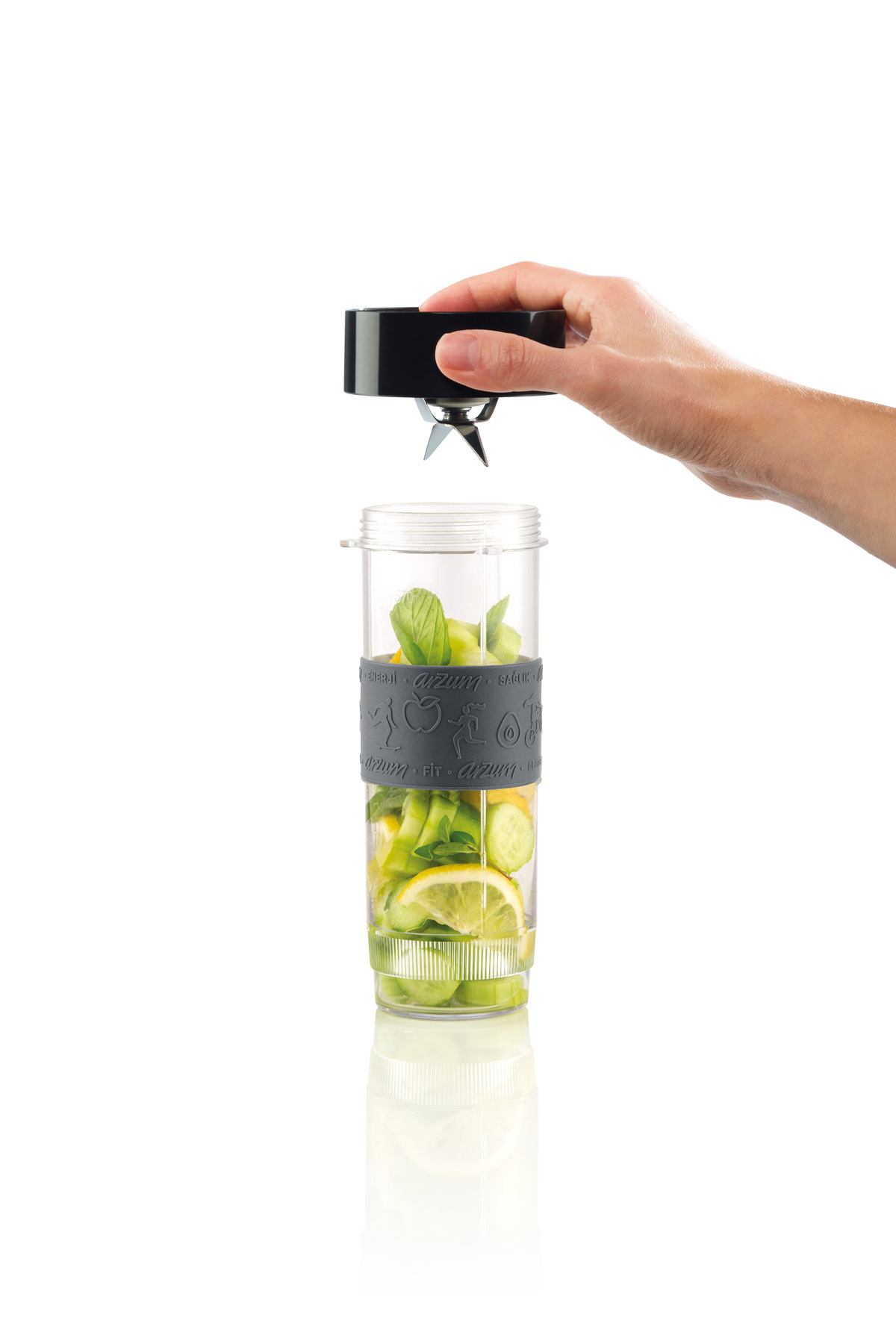 Arzum FL196 Felix Mix N Joy Kişisel Blender 600W, 570ml Hazne, 400ml Şişe, Siyah