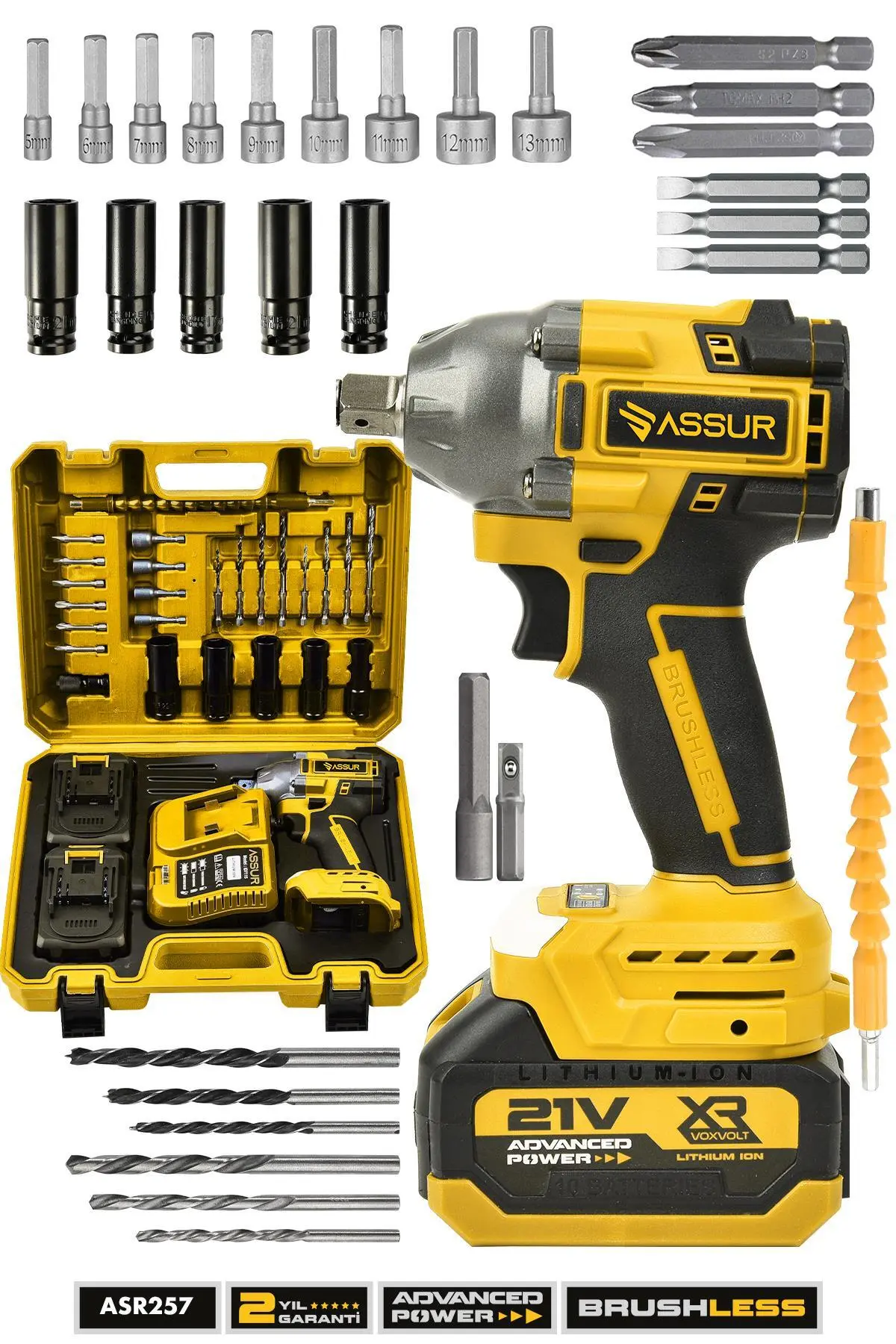 ASSUR PRO 21V Çift Akülü Somun Sıkma Sökme