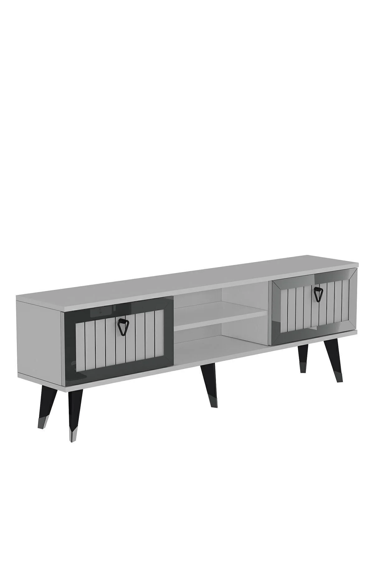 cantek dizayn Lidya Tv Stand Beyaz-gümüş