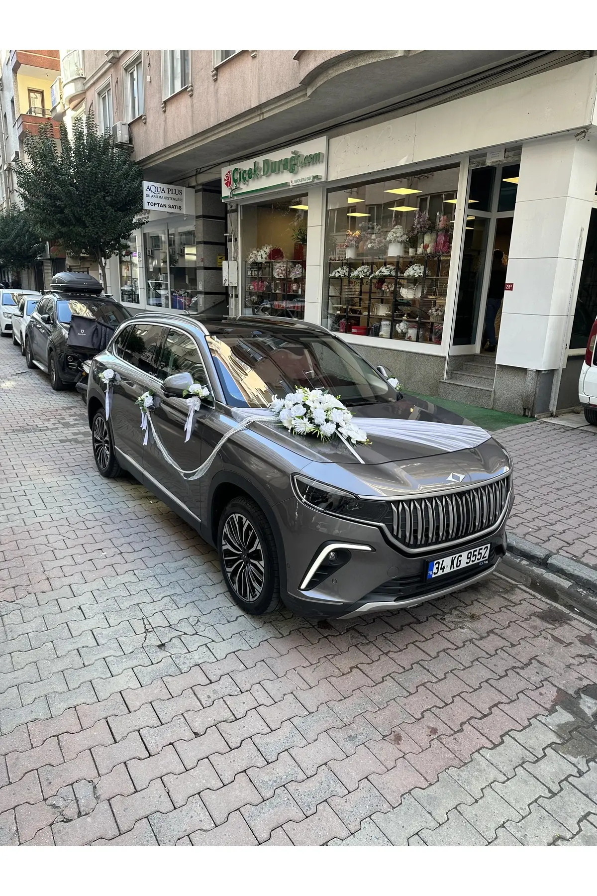 çiçek duragı Gelin arabası süsleme seti & masa çiçegi