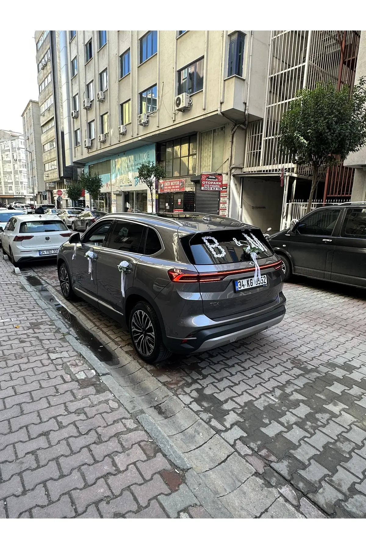 çiçek duragı Gelin arabası süsleme seti & masa çiçegi