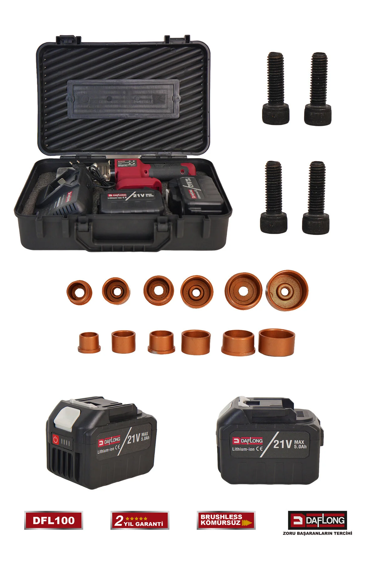 Daflong PRO 15 PİLLİ ÇİFT BATARYALI ŞARJLI PVC BORU KAYNAK MAKİNASI DFL-100