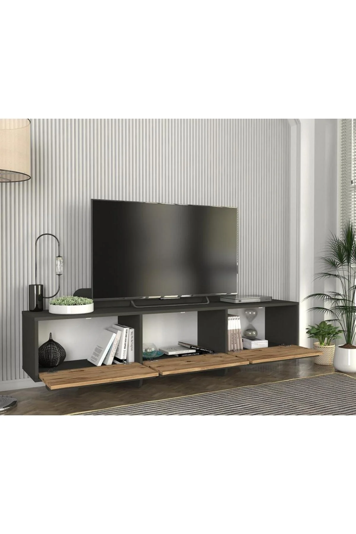 Dekorister Maggie Tv Stand Antrasit - Atlantik Çam
