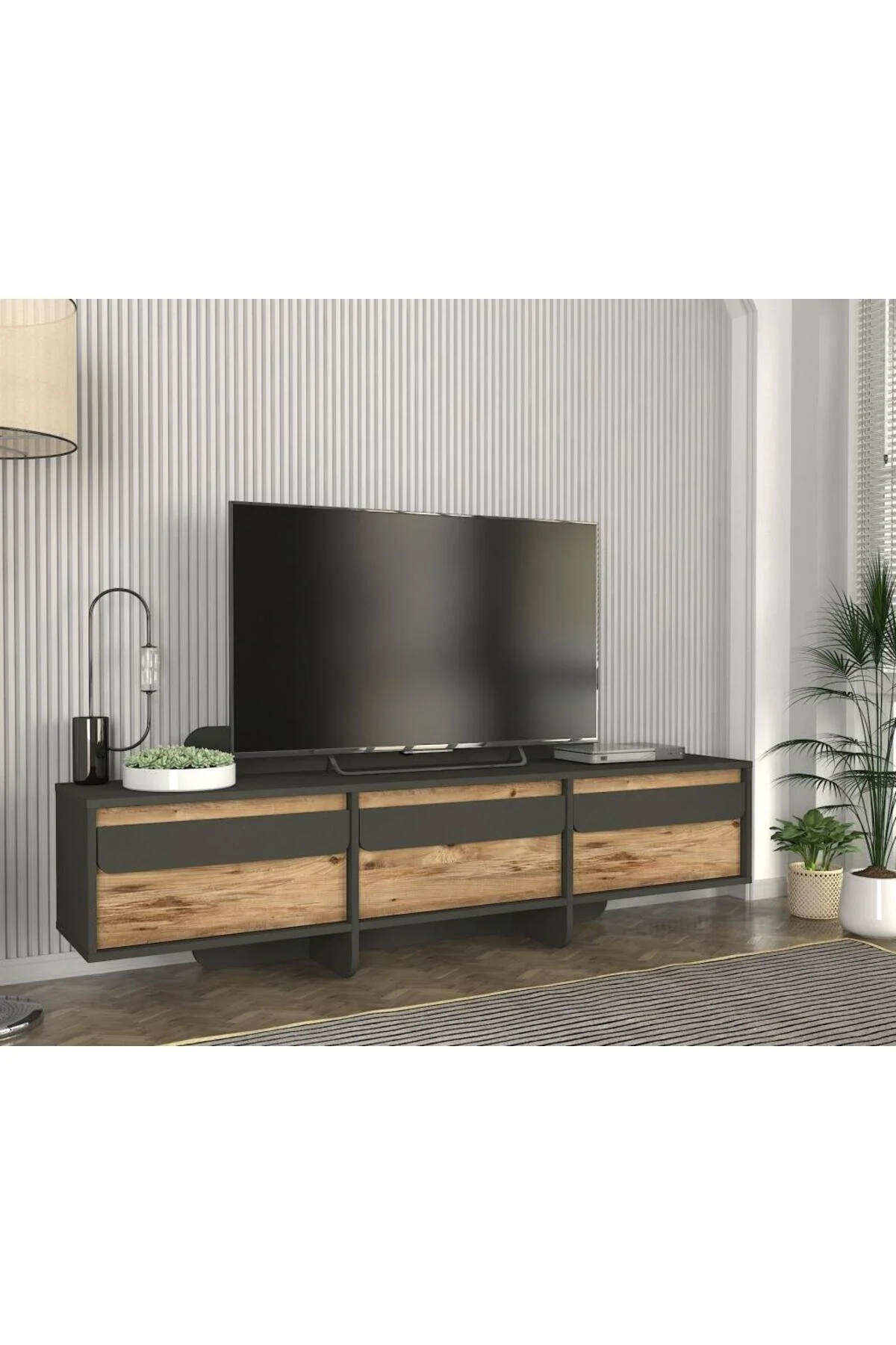 Dekorister Maggie Tv Stand Antrasit - Atlantik Çam
