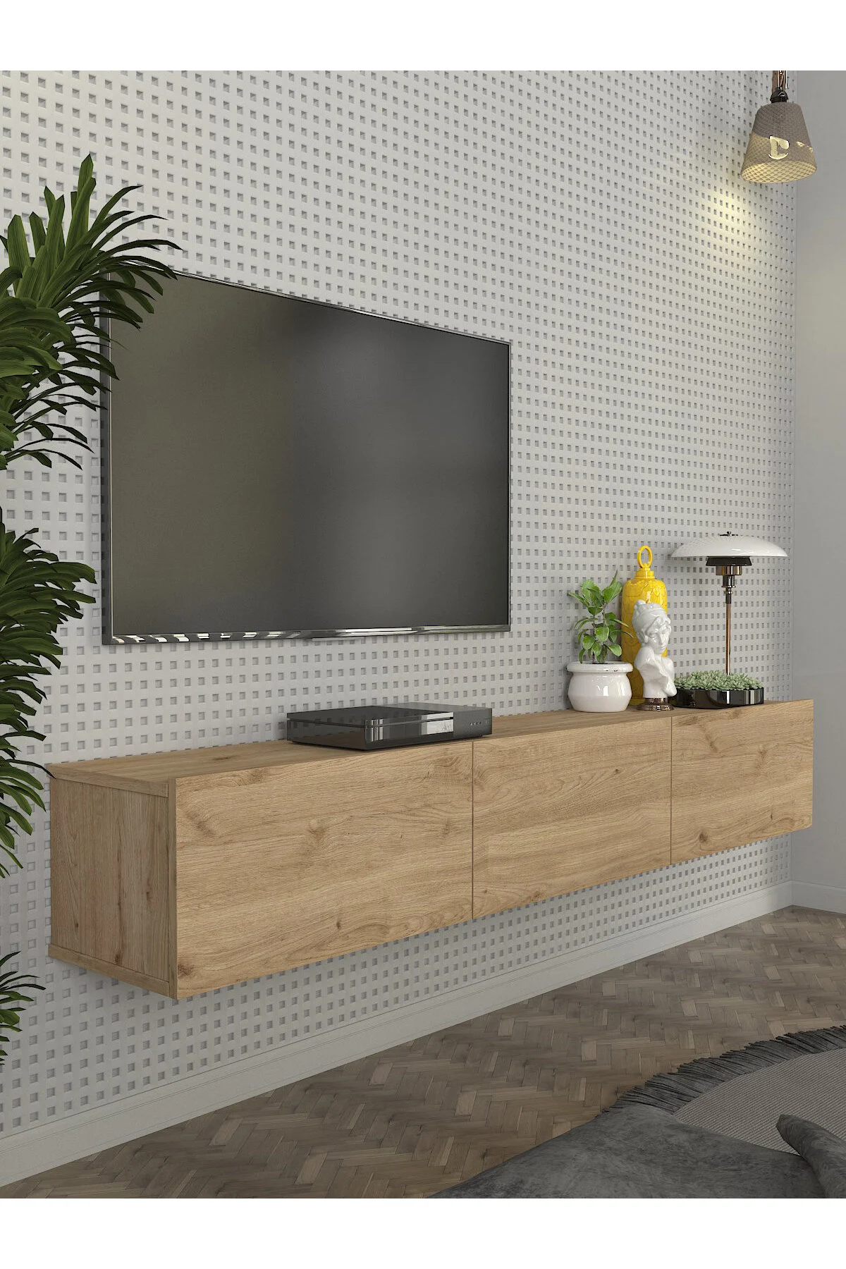 Dorpek Tv Standı, Tv Sehpası 180 Cm Sepet - Modern Tv Ünitesi | Cercei