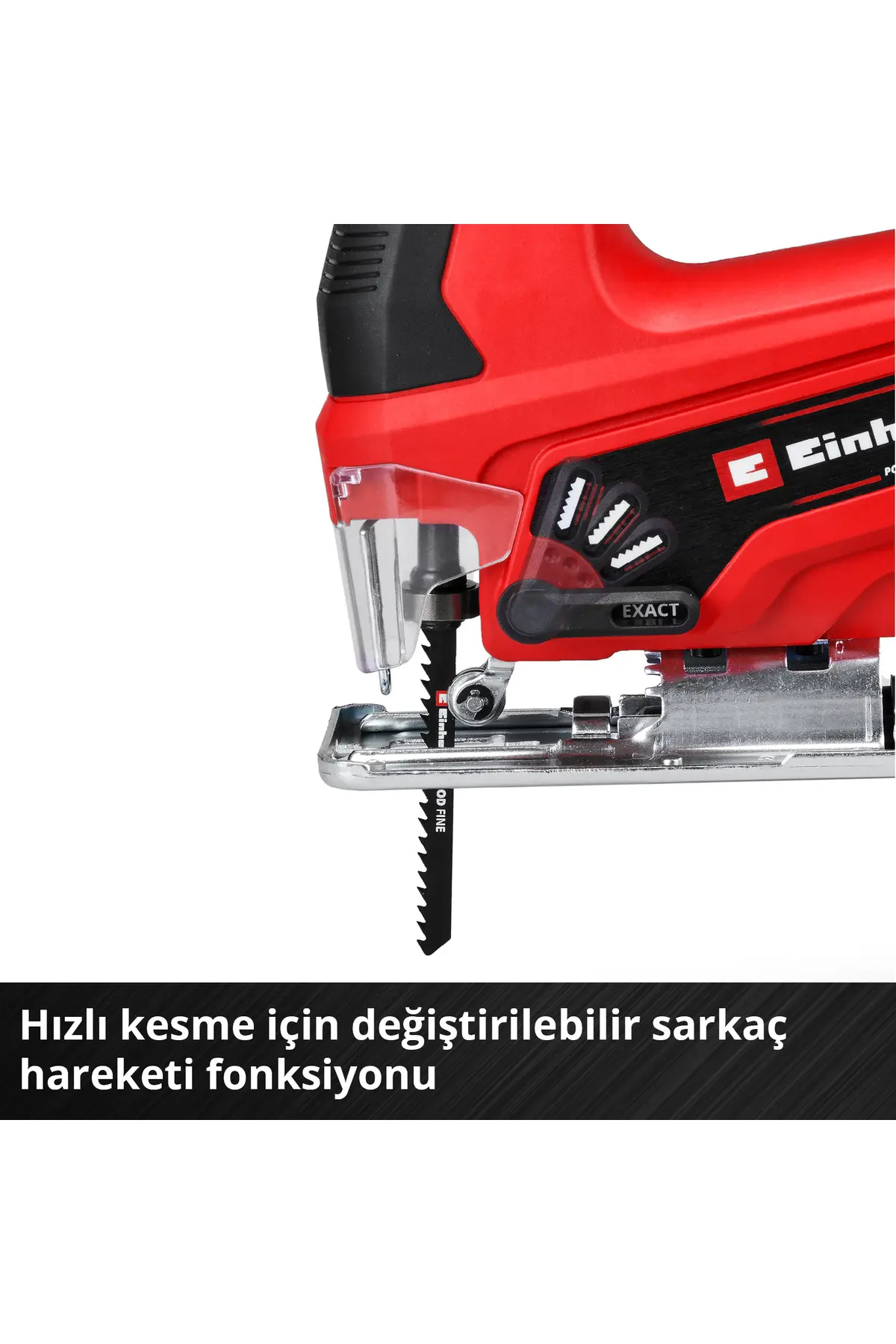 Einhell TC-JS 18 Li, Akülü Dekupaj Testere (2,5 Ah Akü ve Şarj Cihazı Dahildir)