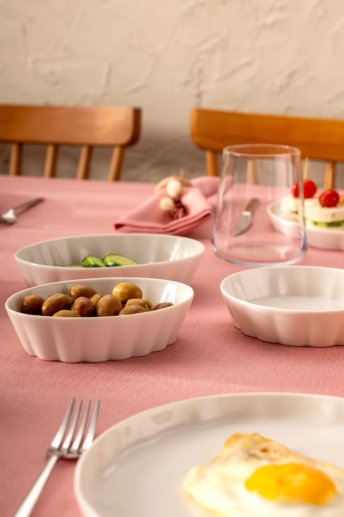 Emsan Cozy 14 Parça 6 Kişilik Kahvaltı Takımı Beyaz