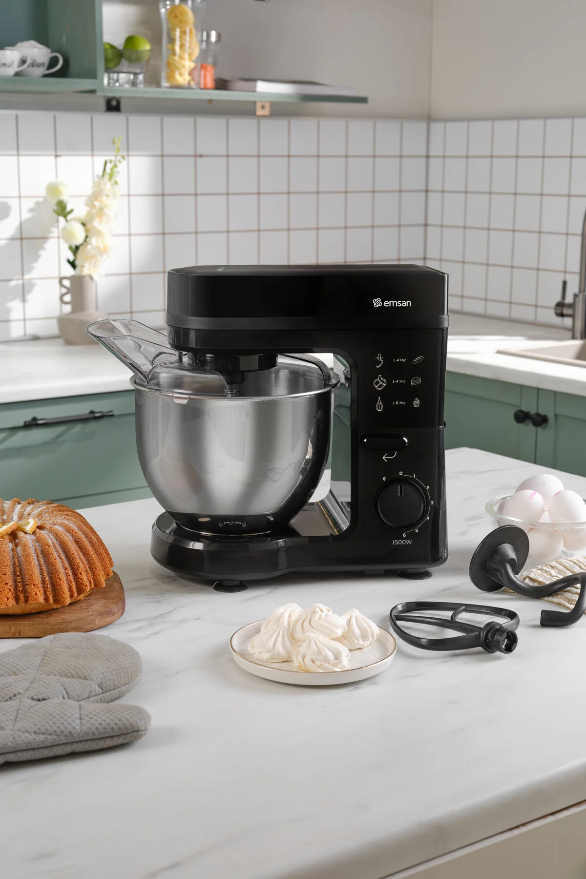 Emsan Maestrochef Stella Hamur Yoğurma Makinesi Black 1500W 5L