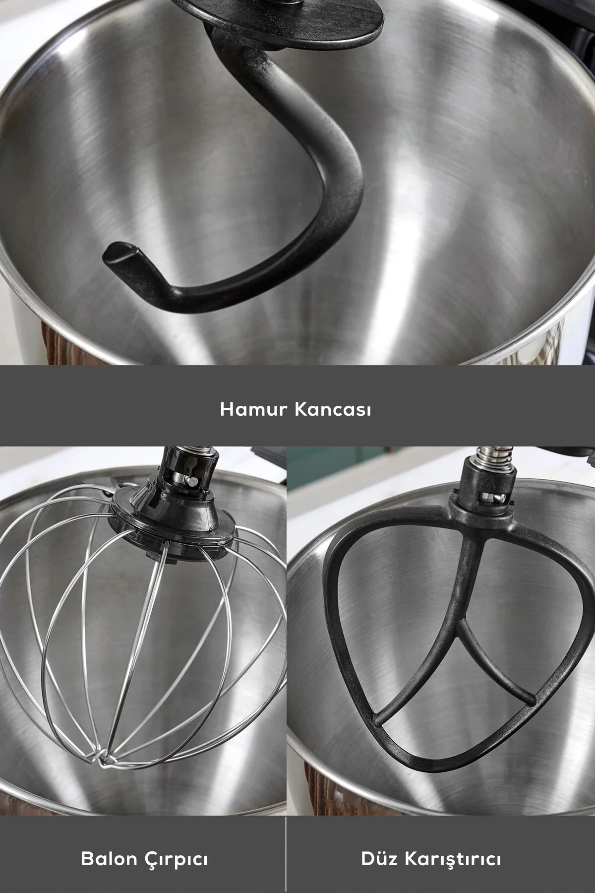 Emsan Maestrochef Stella Hamur Yoğurma Makinesi Black 1500W 5L