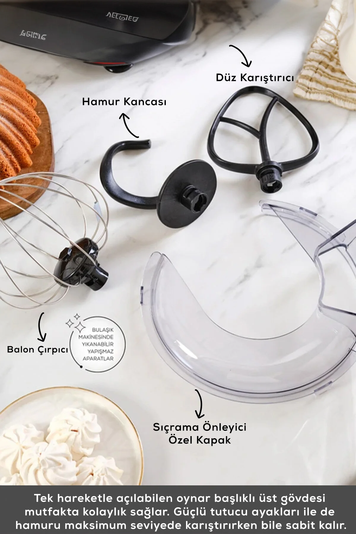 Emsan Maestrochef Stella Hamur Yoğurma Makinesi Black 1500W 5L