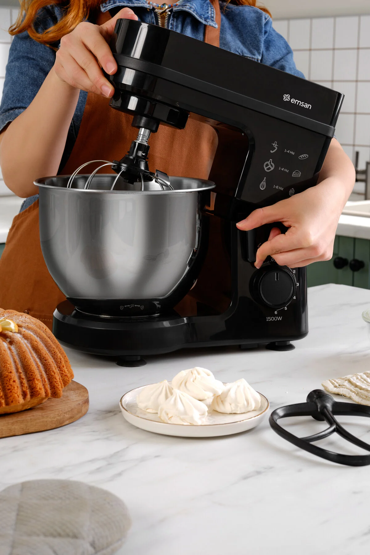 Emsan Maestrochef Stella Hamur Yoğurma Makinesi Black 1500W 5L