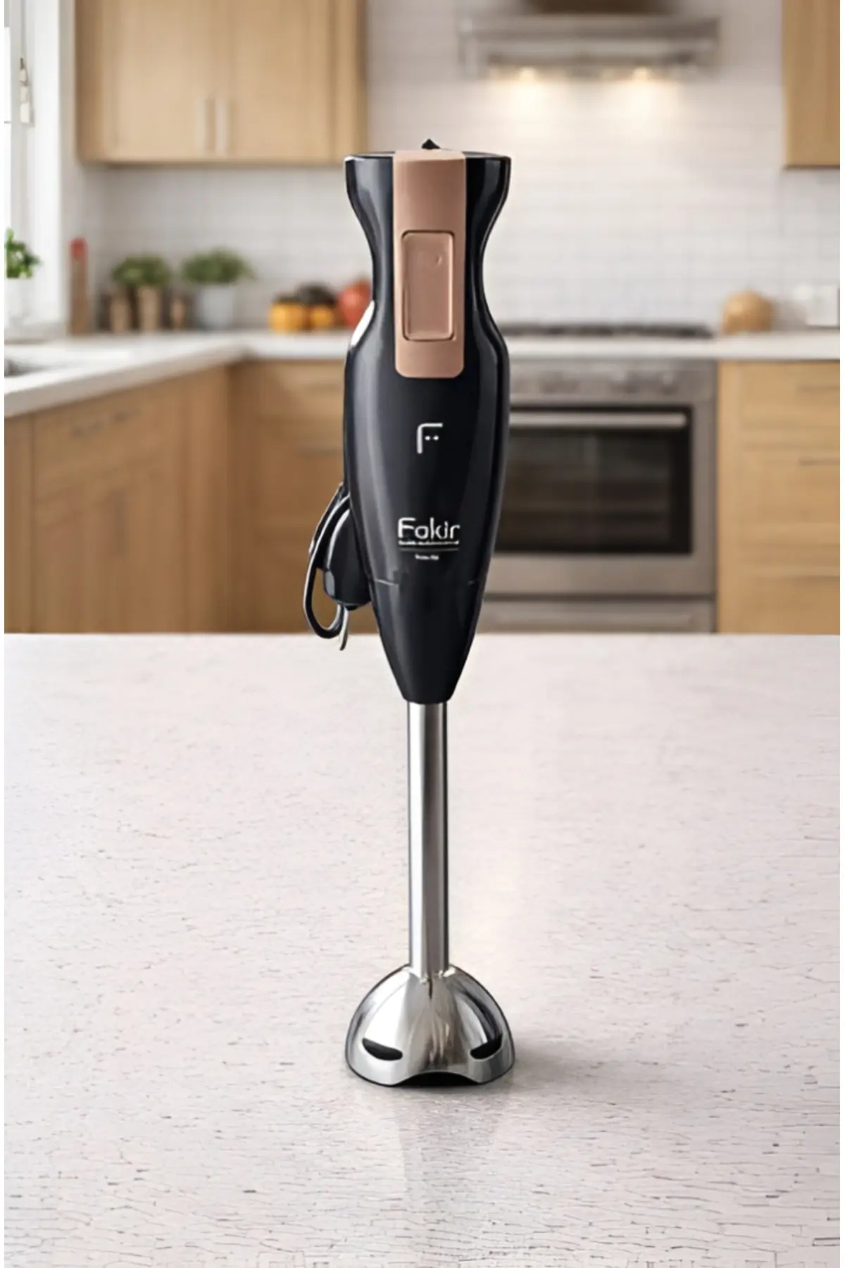 Fakir Trinity 900 W Paslanmaz Çelik Blender Seti, Doğrayıcı ve Çırpıcı, Siyah