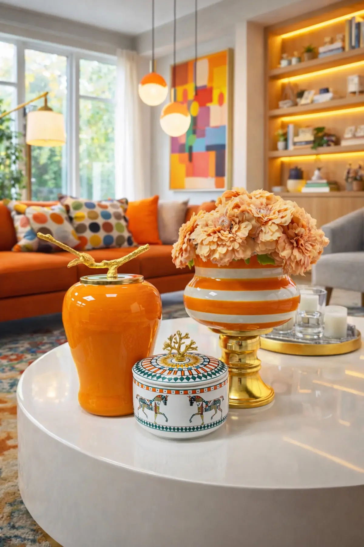 ferayhome Dekoratif Obje Salon Seti HERM Desen Kutu Soft Sarı Zebra Ayaklı Saksı Soft Sarı Şah Gold