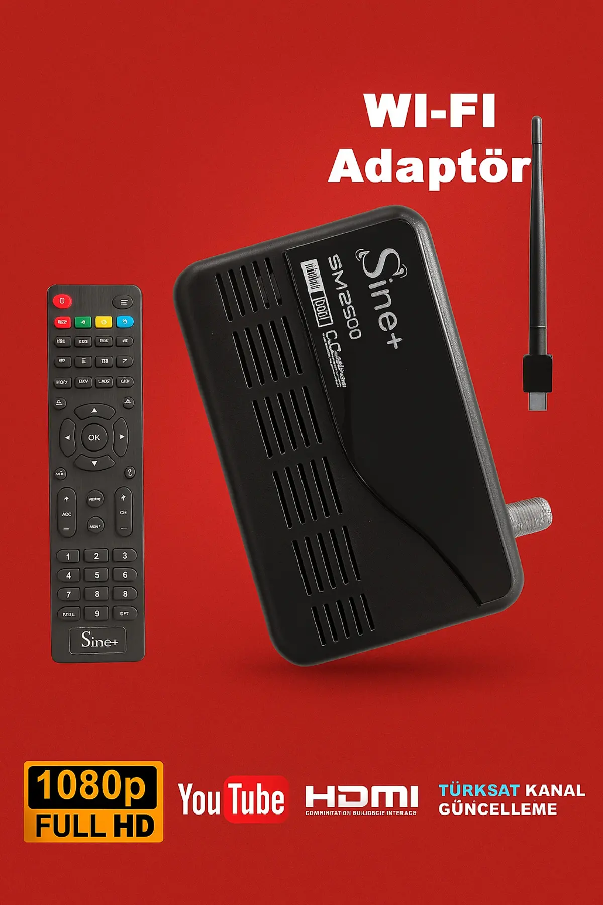Genel Markalar TKGS Otomatik Güncelleme Hd Uydu Mini Çanaklı Çanaksız Wıfı Adaptör Sınırsız Tv