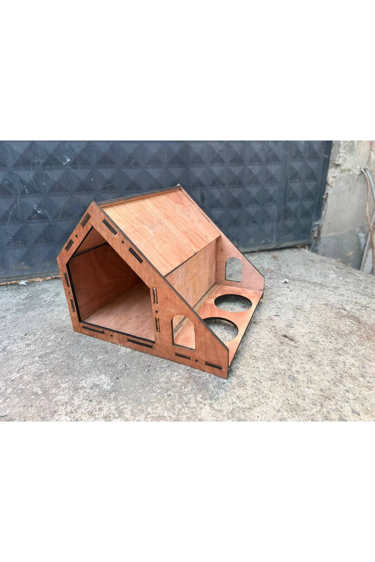 GreenFeedBox Köpek Kulübesi-Marin Kontra Dış Kullanıma Uygun 3 Farklı Boyuta Hayvan Kulübesi