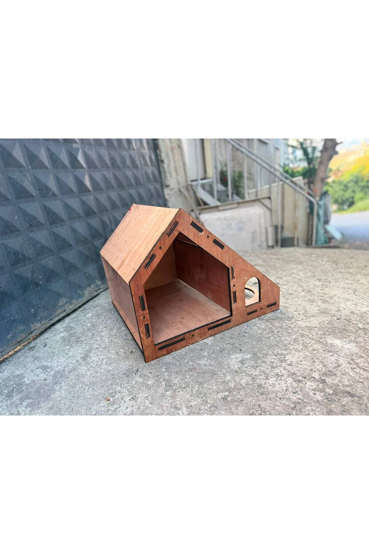 GreenFeedBox Köpek Kulübesi-Marin Kontra Dış Kullanıma Uygun 3 Farklı Boyuta Hayvan Kulübesi