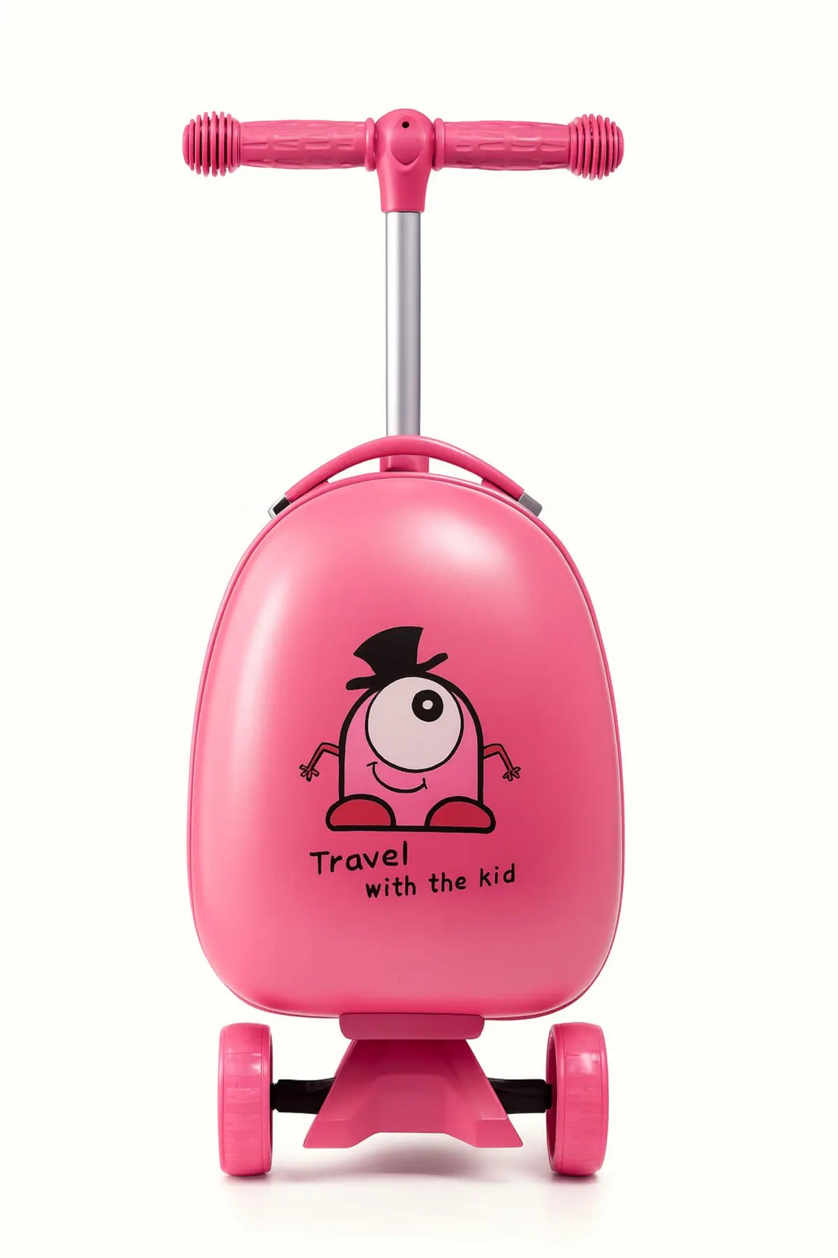 Heybee Luggages VALİZ - SCOOTER VALİZ - WEXTA HEYBEE SERİSİ ÇIKARILABİLİR SIRT ÇANTALI PEMBE SCOOTER
