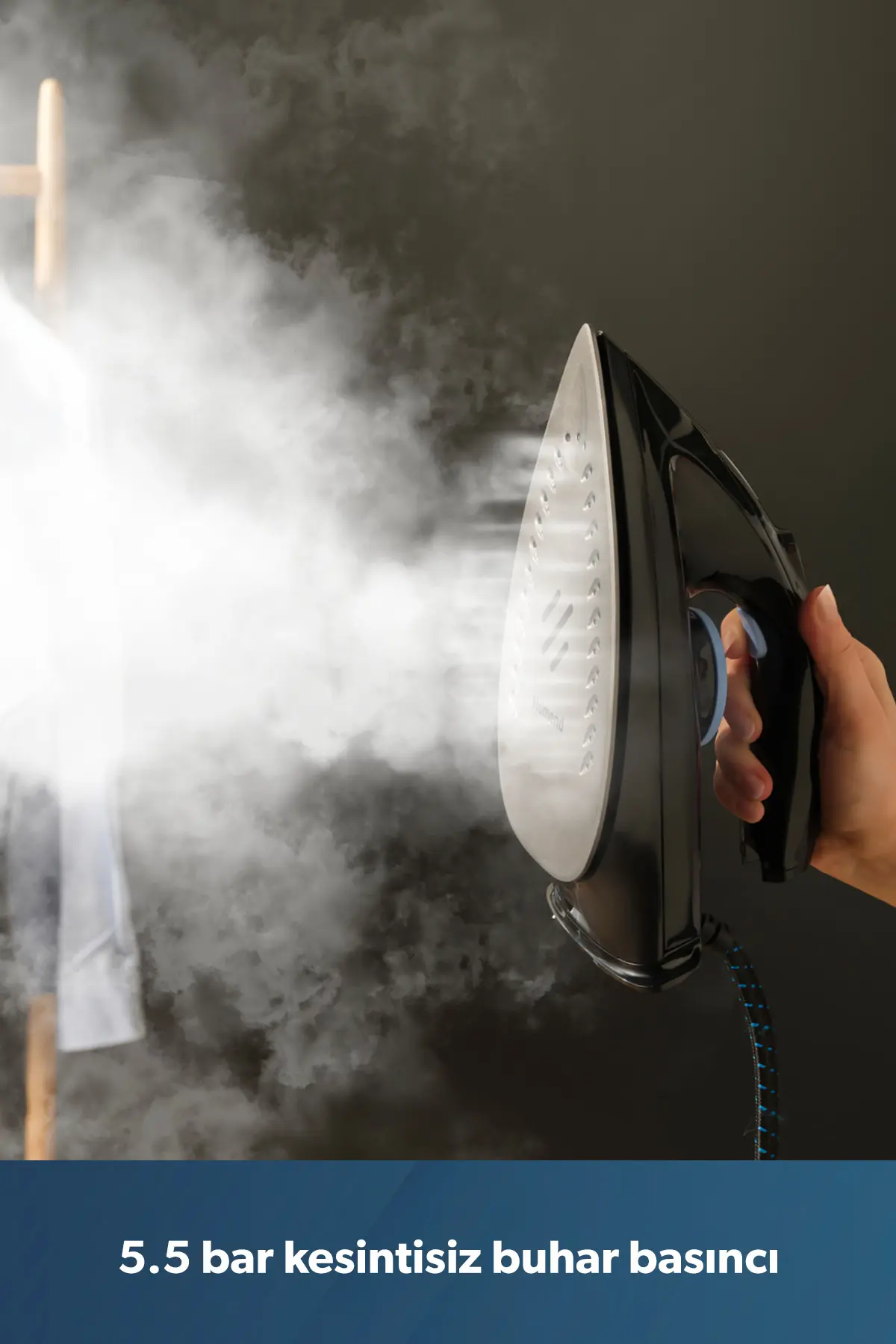 HOMEND Steamwork 1169H Buhar Kazanlı Ütü Siyah Mavi 2400 W
