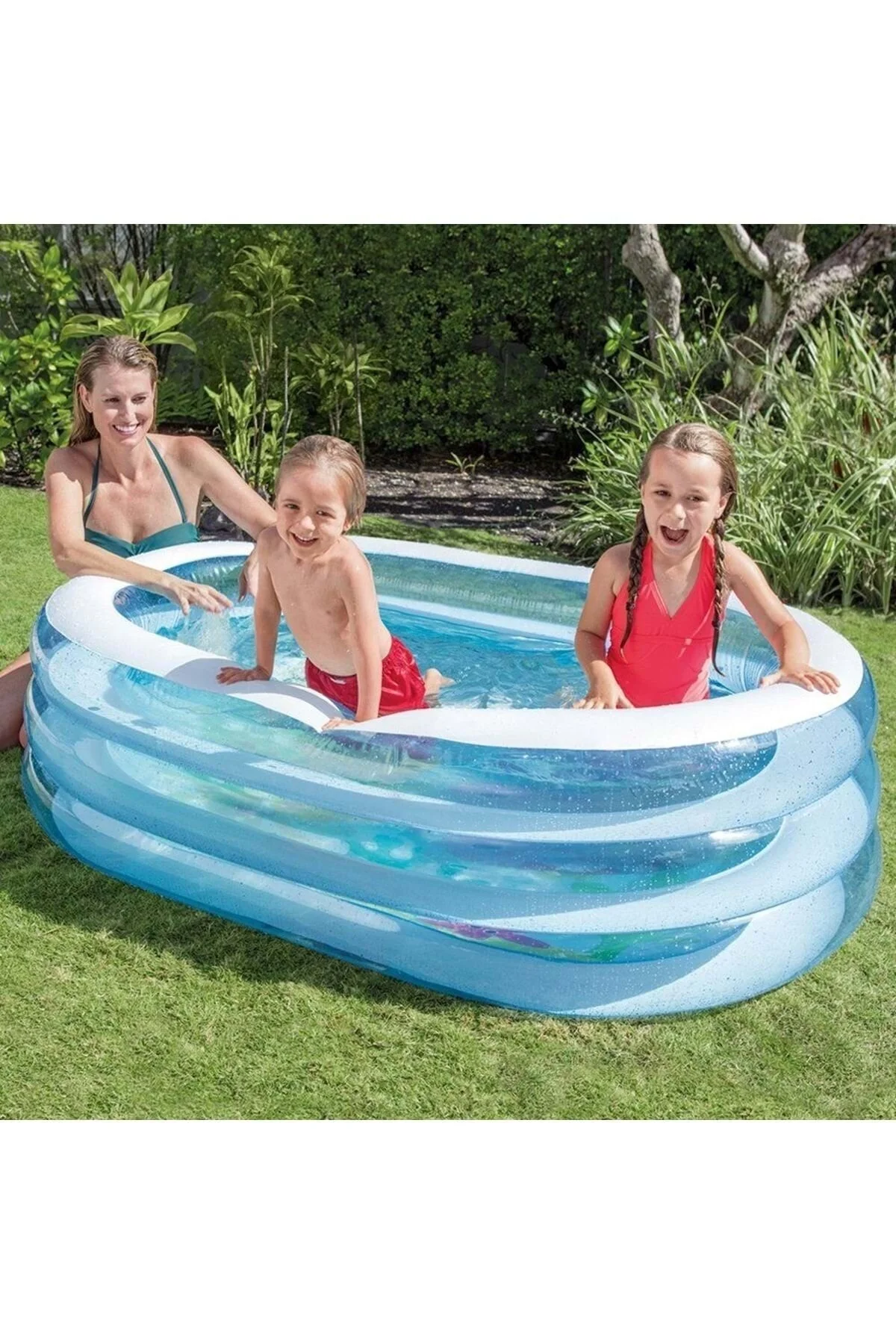 Intex Şeffaf Oval Havuz 163x107x46 Cm Ih57482