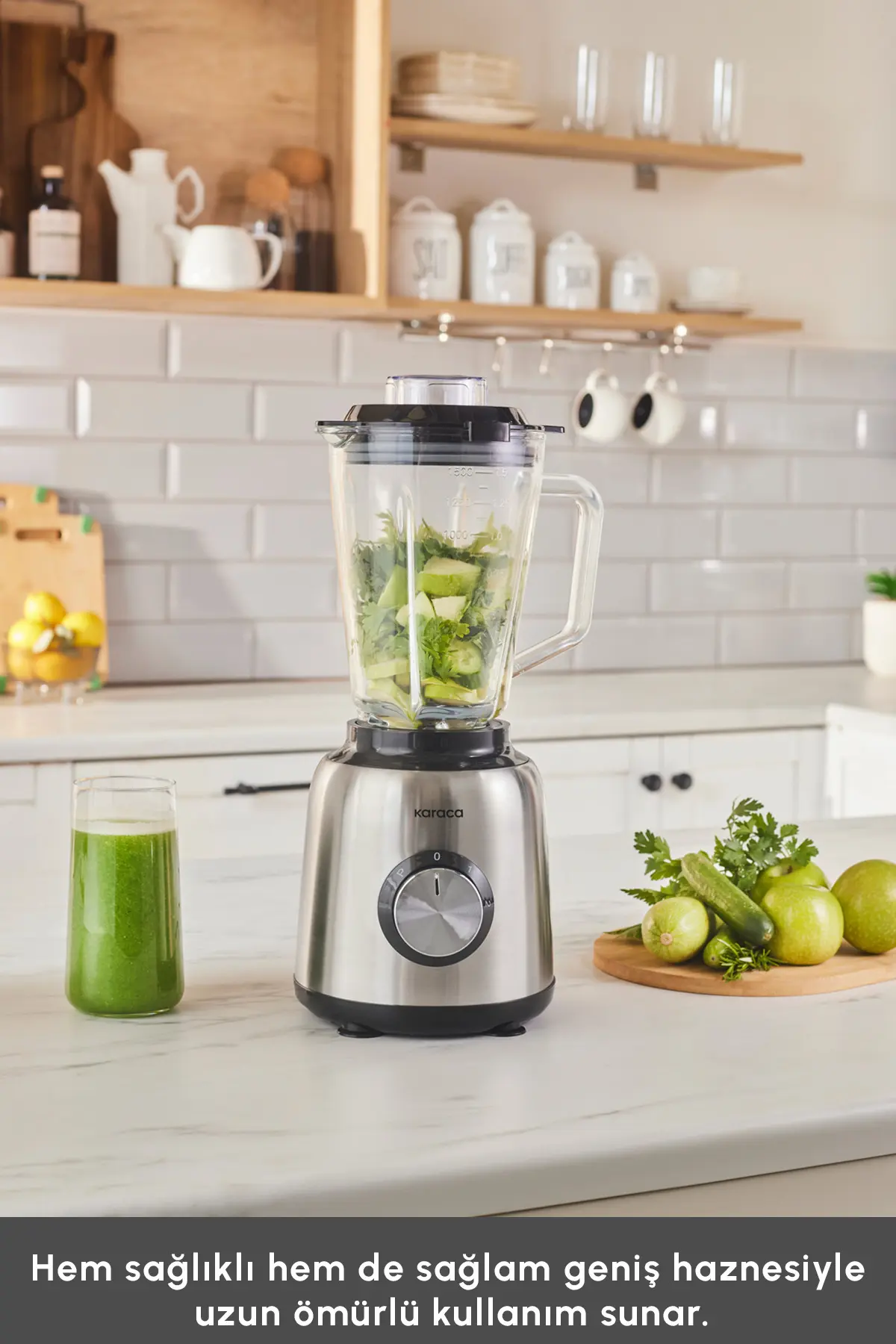 Karaca Inox 1.5 Lt Cam Hazneli Smoothie Blender