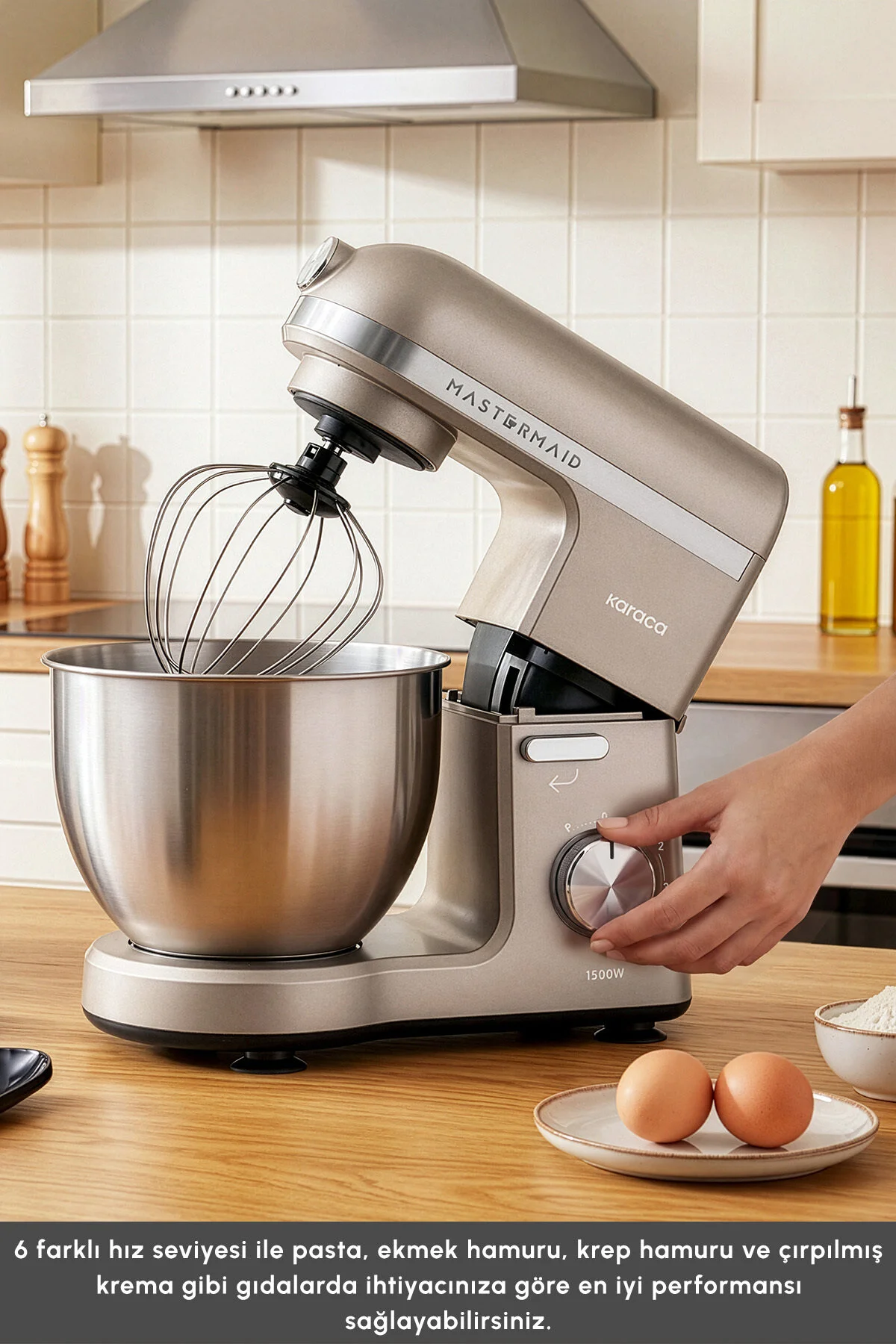 Karaca Mastermaid Chef Pro Çift Kollu Mutfak Şefi 1500 W Iconic Beige